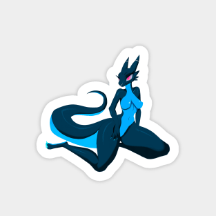 Blue Kobold Pinup Sticker